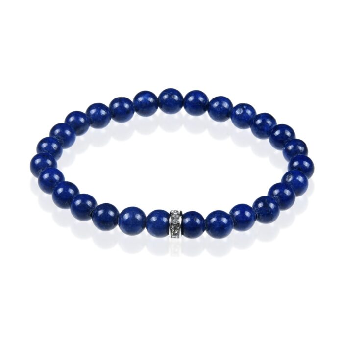 Bransoletka nr 149 - kamień Lapis Lazuli Rekonstruowany, koraliki 6mm, kulka